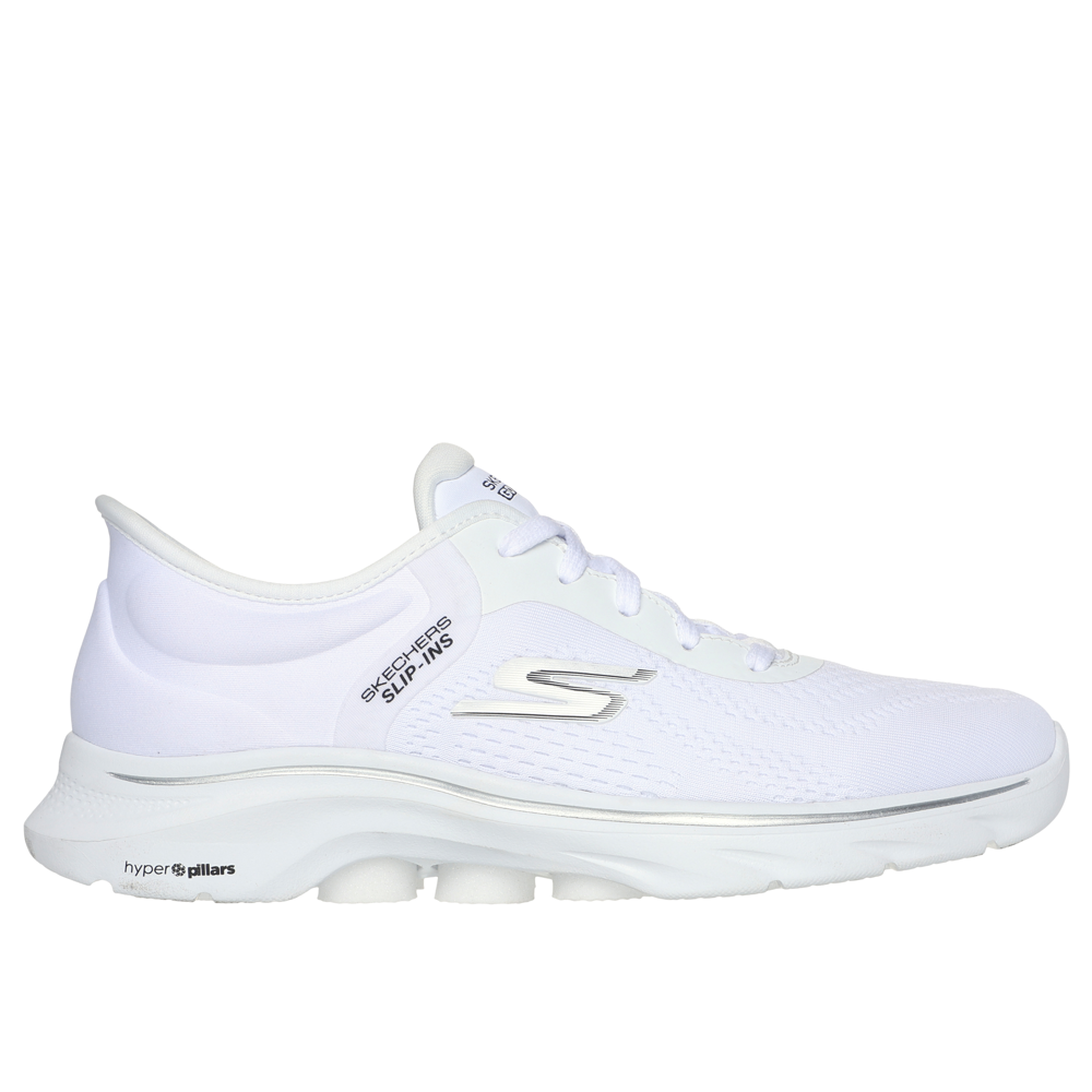 Skechers Go Walk 7 Valin White Black Trainers