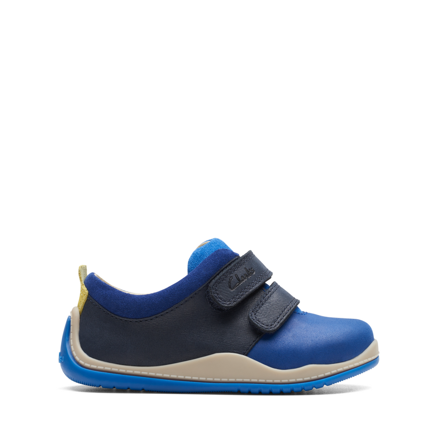 Clarks - Noodle Fun T - Blue Combi Leather - Shoes