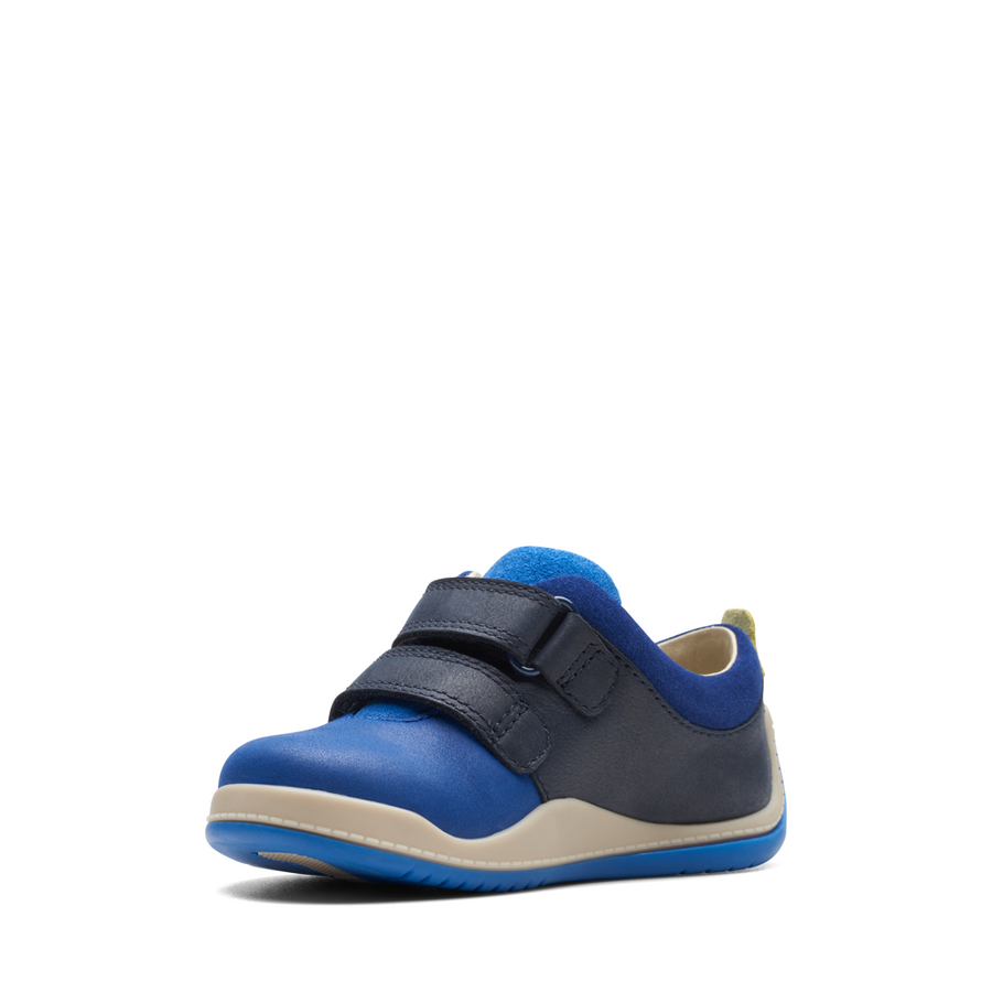 Clarks - Noodle Fun T - Blue Combi Leather - Shoes