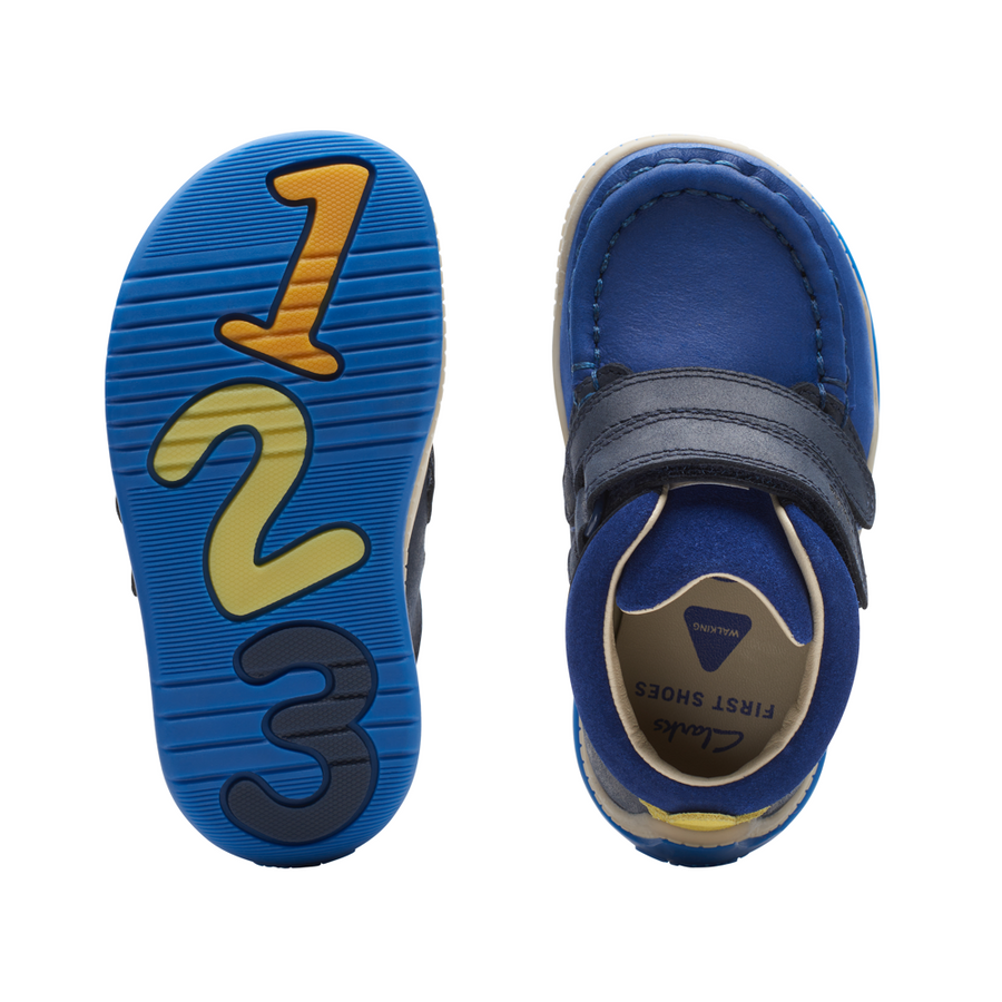 Clarks - Noodle Play T - Navy Combi - Boots