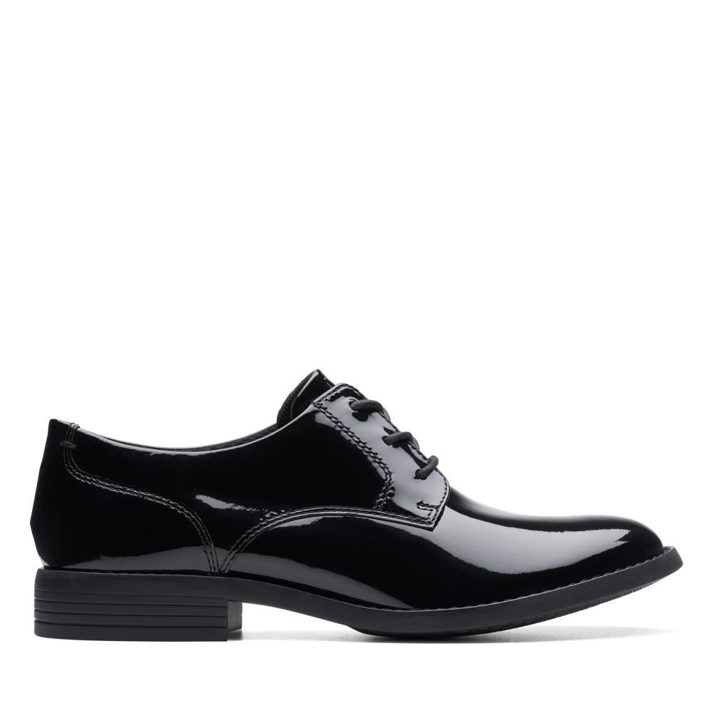 Clarks Camzin Iris Black Patent Leather Shoes Colton Footwear
