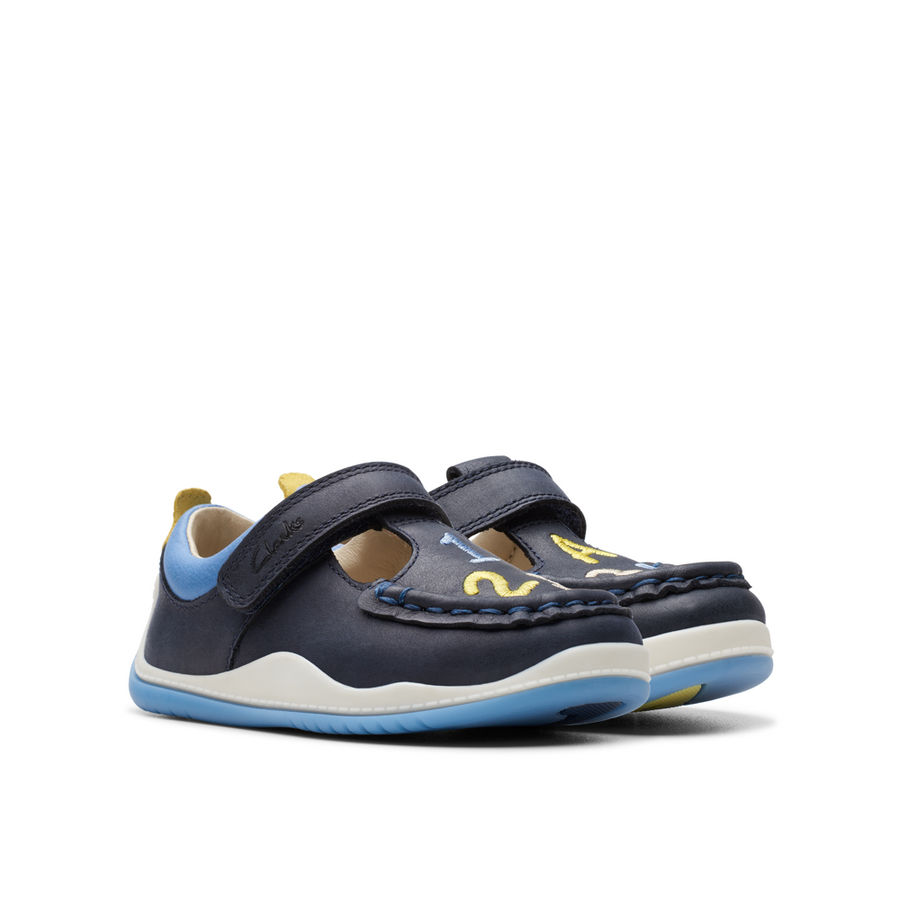 Clarks - NoodleShine T - Navy - Shoes