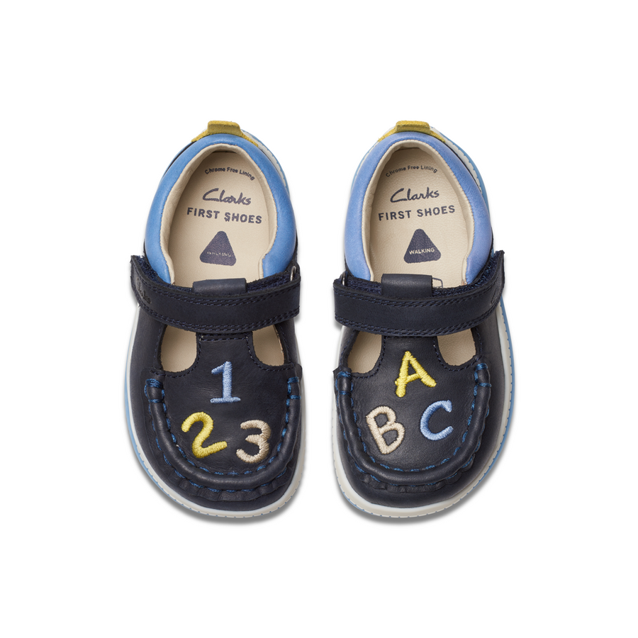 Clarks - NoodleShine T - Navy - Shoes