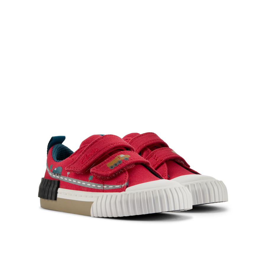 Clarks - FoxingTruck T - Red - Canvas Shoes