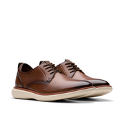 Clarks - Brantin Plain - Dark Tan Leather - Shoes