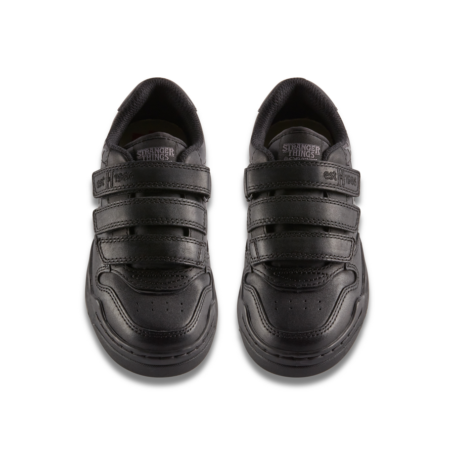 Clarks - ST Urban Ace K - Black Leather - School Shoes