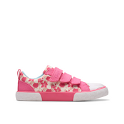 Clarks - FoxingShell K - Pink Canvas - Canvas Shoes