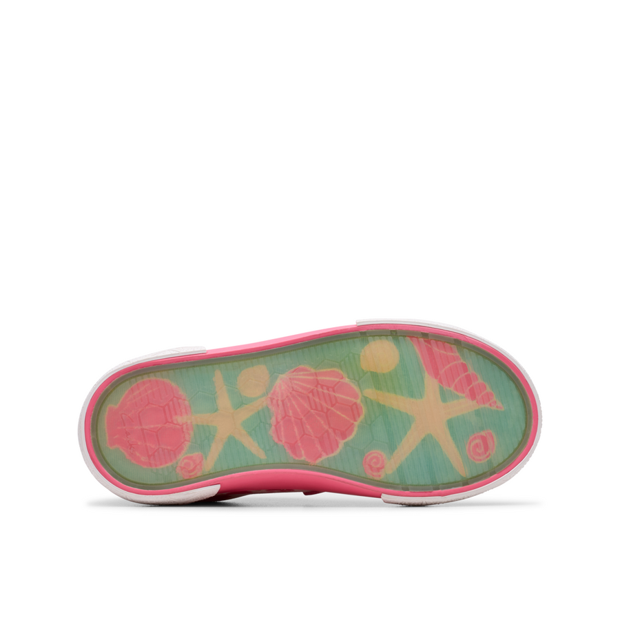 Clarks - FoxingShell K - Pink Canvas - Canvas Shoes
