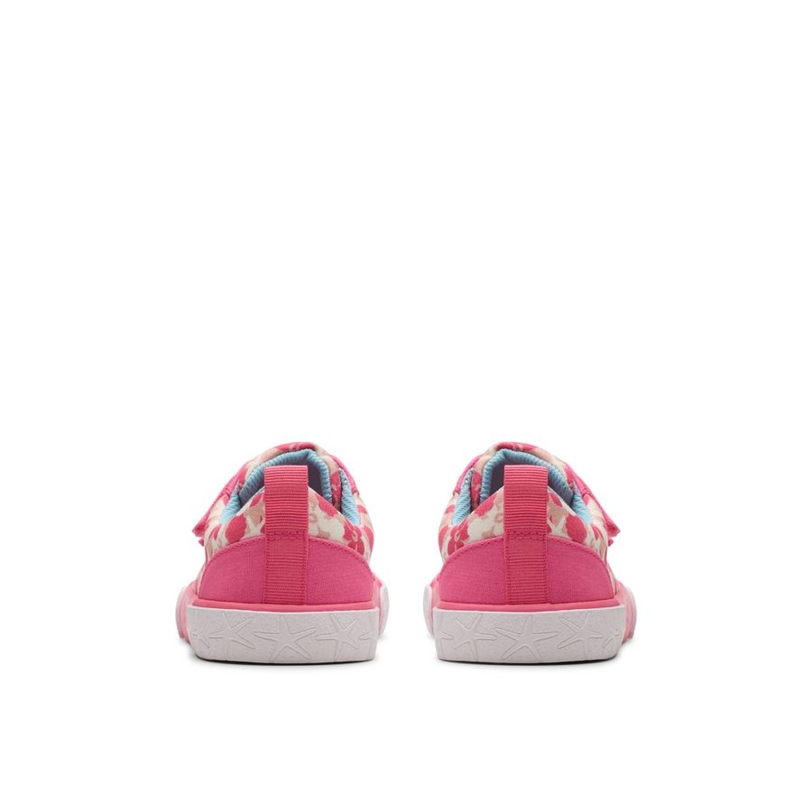 Clarks - FoxingShell K - Pink Canvas - Canvas Shoes