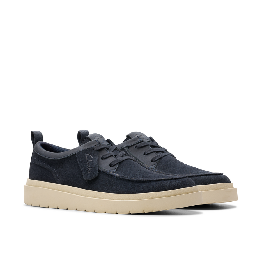 Clarks - Polden Moc - Navy Suede - Shoes