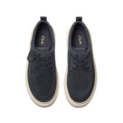 Clarks - Polden Moc - Navy Suede - Shoes