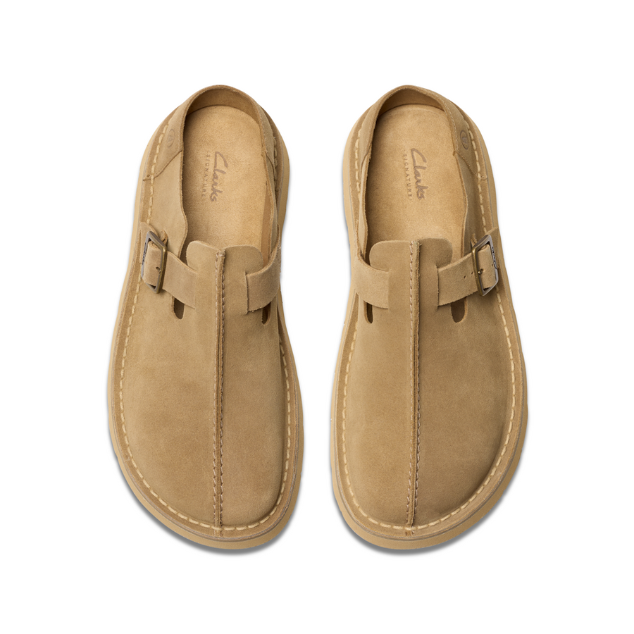 Clarks - Solsbury Mule - Dark Sand Suede - Sandals