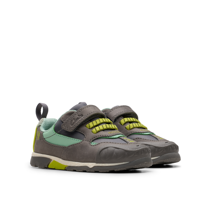 Clarks - Steggy2 Park T - Grey/Green - Shoes