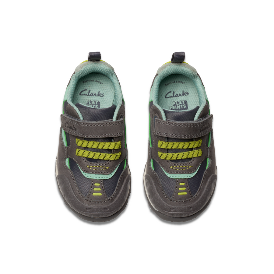 Clarks - Steggy2 Park T - Grey/Green - Shoes
