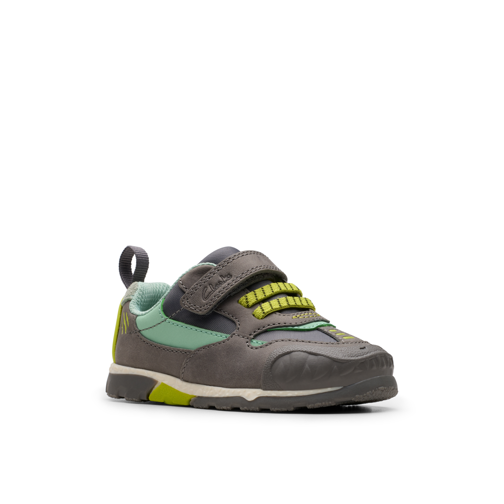 Clarks - Steggy2 Park T - Grey/Green - Shoes