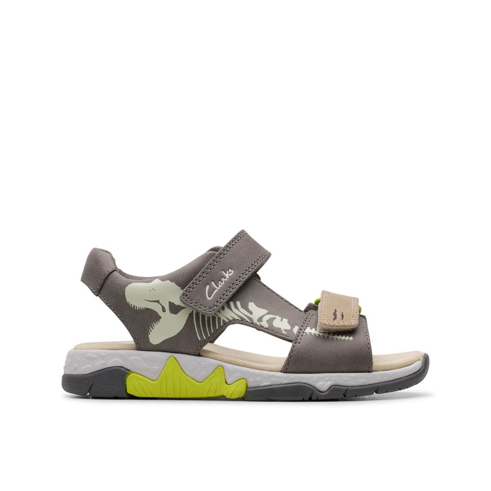 Clarks - Spiney Tail K - Grey - Sandals