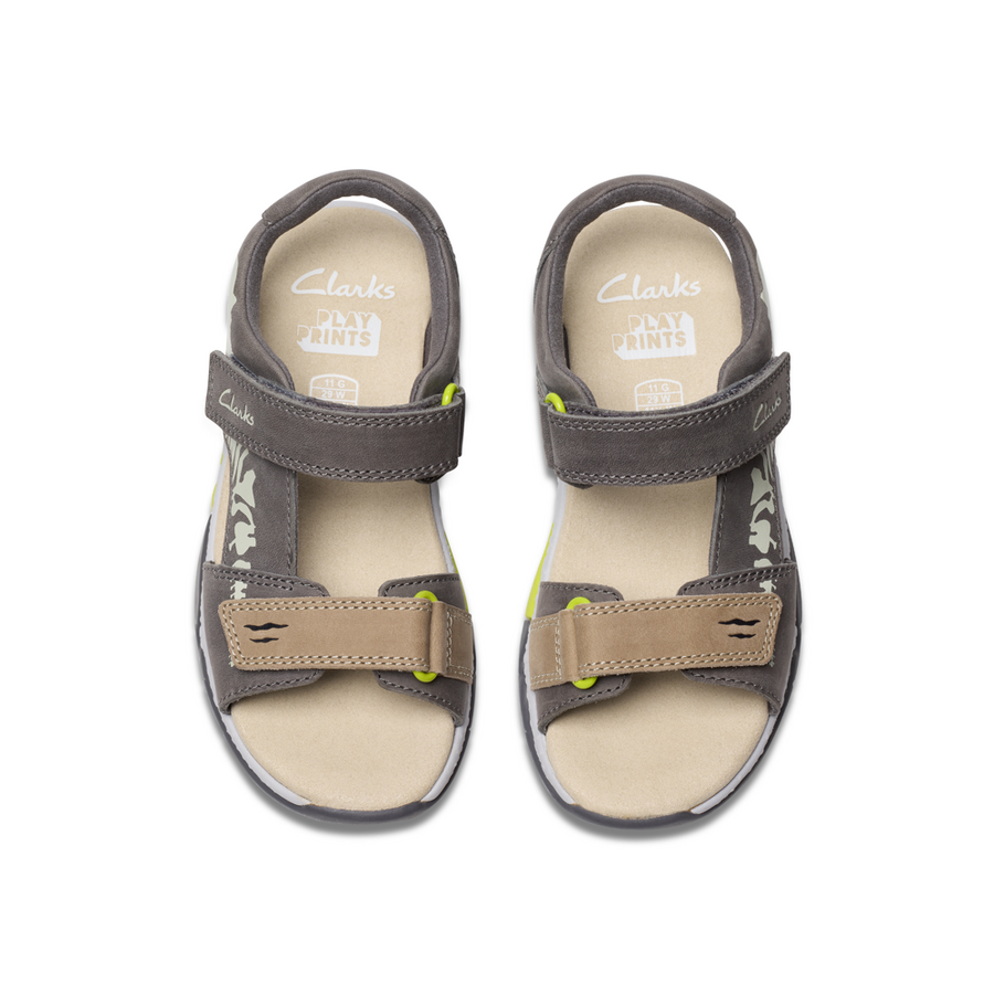 Clarks - Spiney Tail K - Grey - Sandals