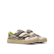 Clarks - Foxing Stomp K - Grey Canvas - Canvas Shoes