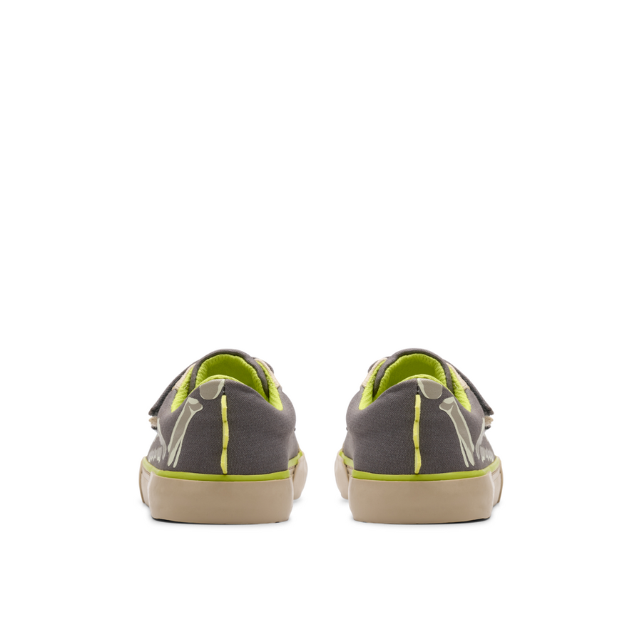 Clarks - Foxing Stomp K - Grey Canvas - Canvas Shoes