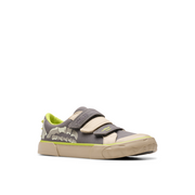 Clarks - Foxing Stomp K - Grey Canvas - Canvas Shoes