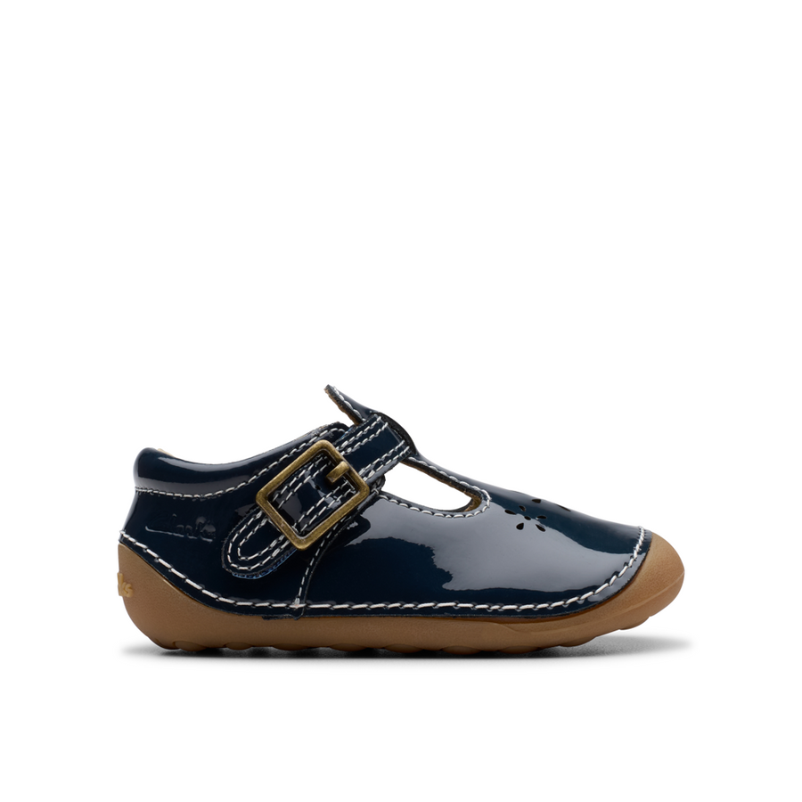 Clarks - Tiny Skip T  - Navy Patent - Shoes