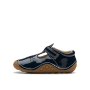 Clarks - Tiny Skip T  - Navy Patent - Shoes