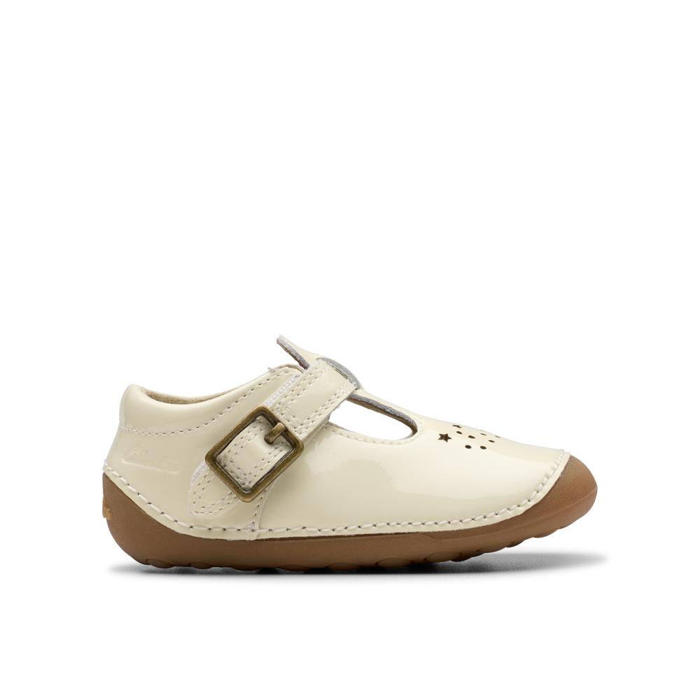 Clarks - Tiny Skip T  - White Patent - Shoes