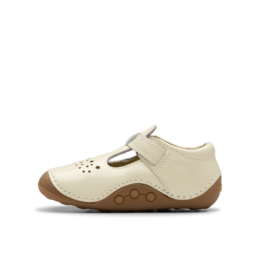 Clarks - Tiny Skip T  - White Patent - Shoes