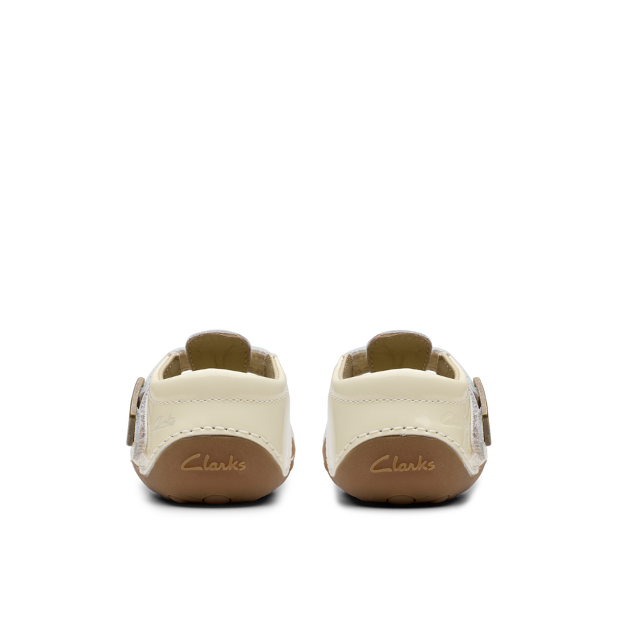 Clarks - Tiny Skip T  - White Patent - Shoes
