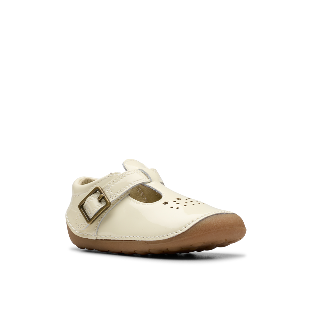 Clarks - Tiny Skip T  - White Patent - Shoes