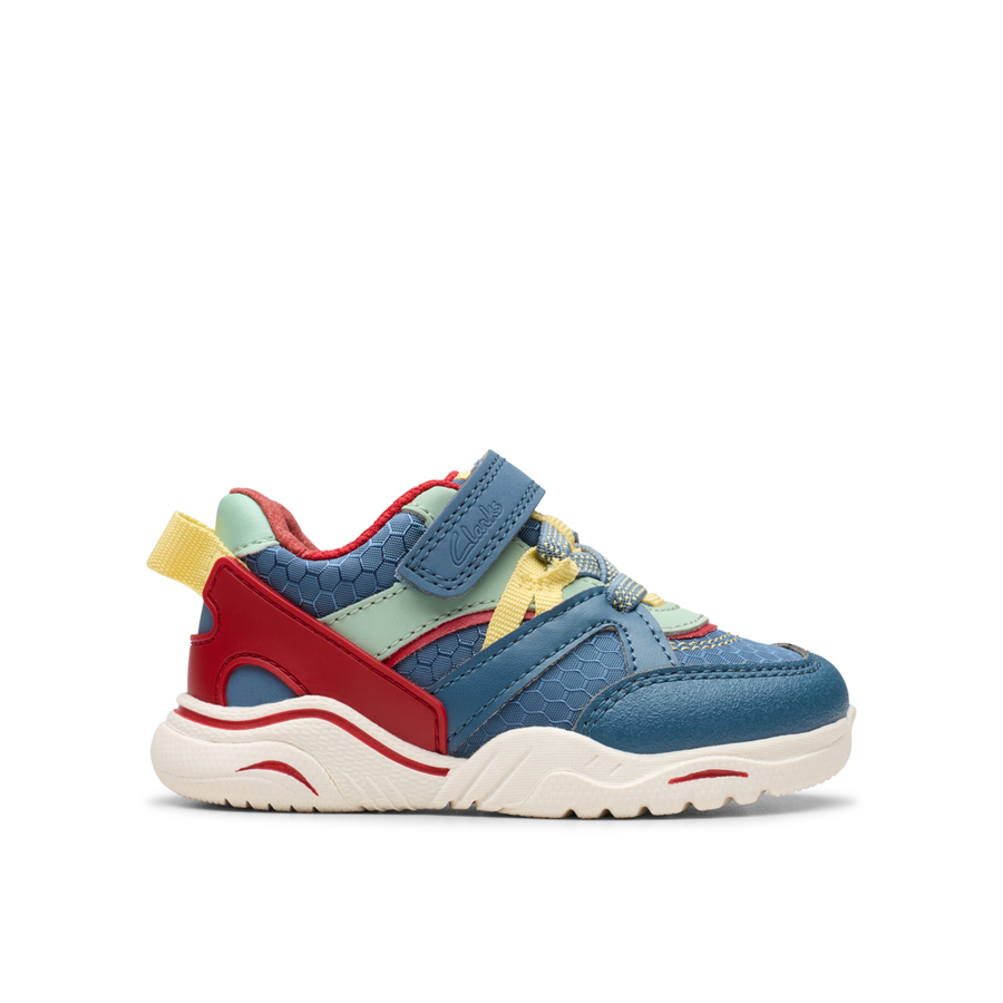 Clarks - FeatherPace T - Blue/Green - Shoes