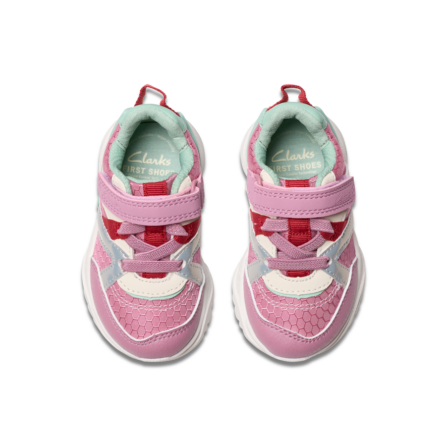 Clarks - FeatherPace T - Pink Multi - Shoes