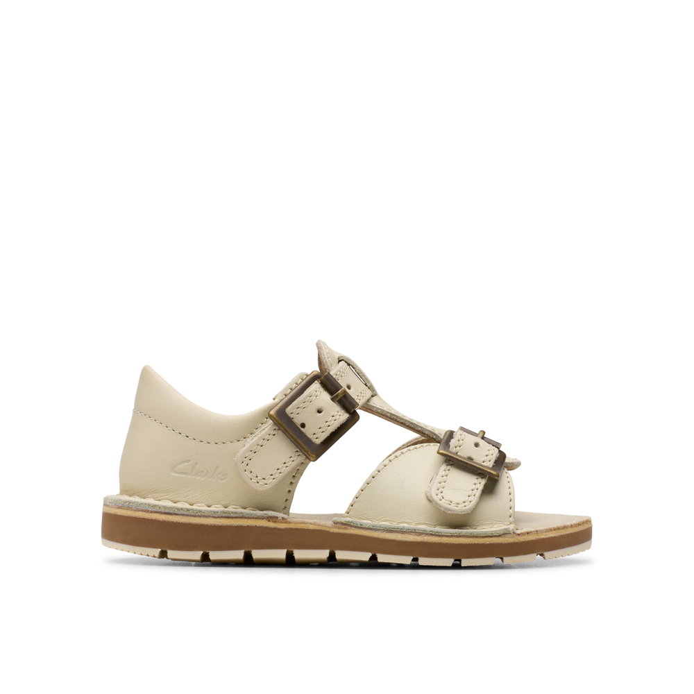 Clarks - PlaysunReef T - White Leather - Sandals