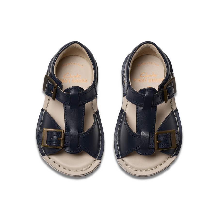 Clarks - PlaysunReef T - Navy Leather - Sandals