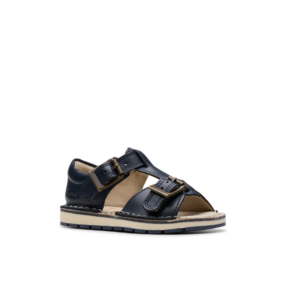 Clarks - PlaysunReef T - Navy Leather - Sandals