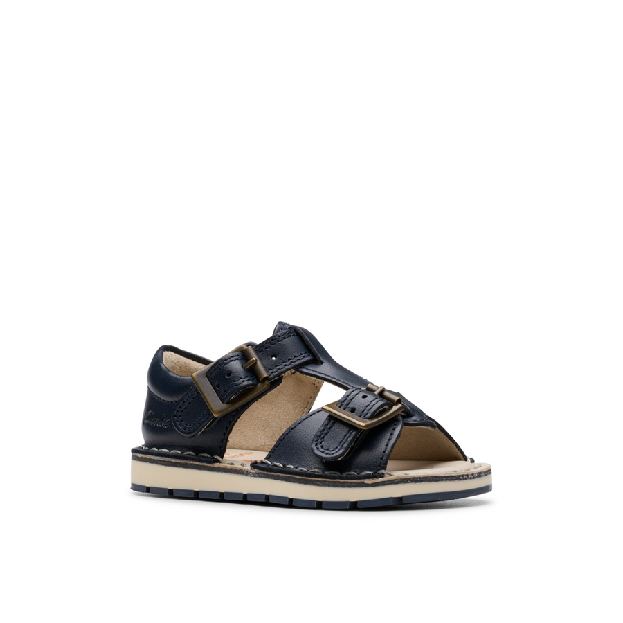 Clarks - PlaysunReef T - Navy Leather - Sandals