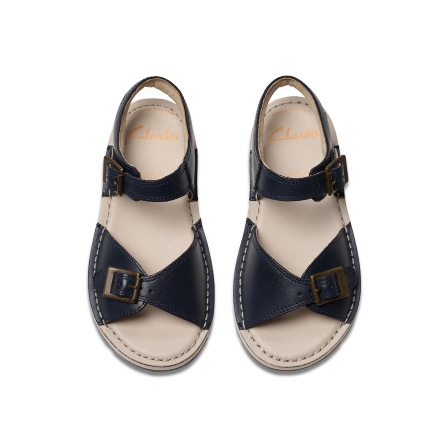Clarks - PlaysunReef K - Navy Leather - Sandals