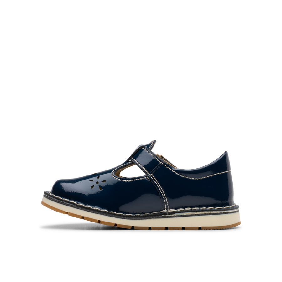 Clarks - Joyful Skip T - Navy Patent - Shoes