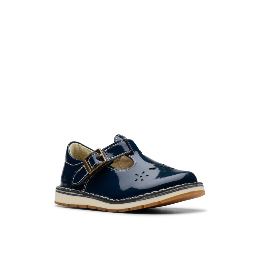 Clarks - Joyful Skip T - Navy Patent - Shoes