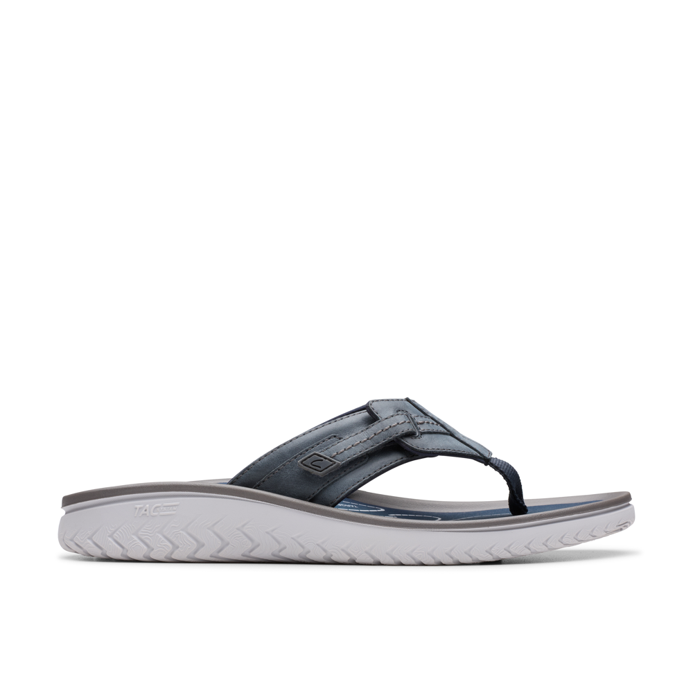 Clarks - Wesley Sun - Navy Leather - Sandals