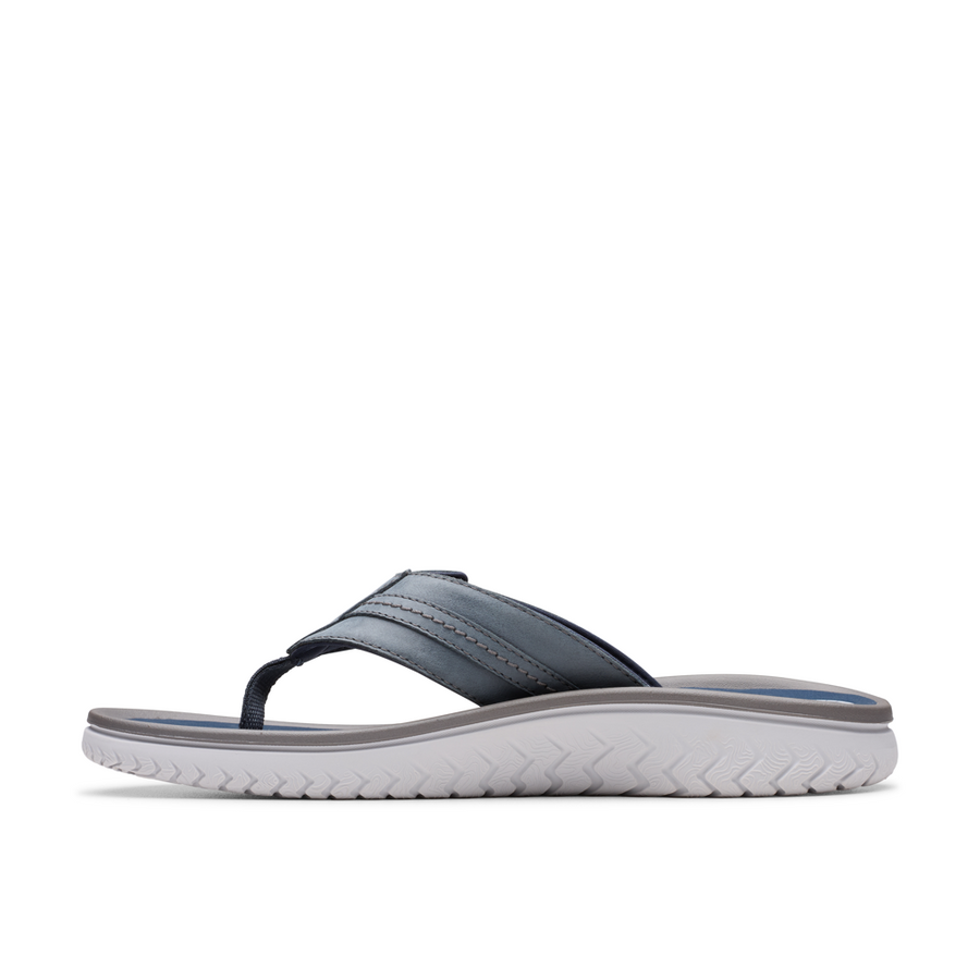Clarks - Wesley Sun - Navy Leather - Sandals