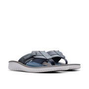Clarks - Wesley Sun - Navy Leather - Sandals