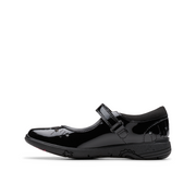 Clarks - Relda Wish K - Black Patent - School Shoes