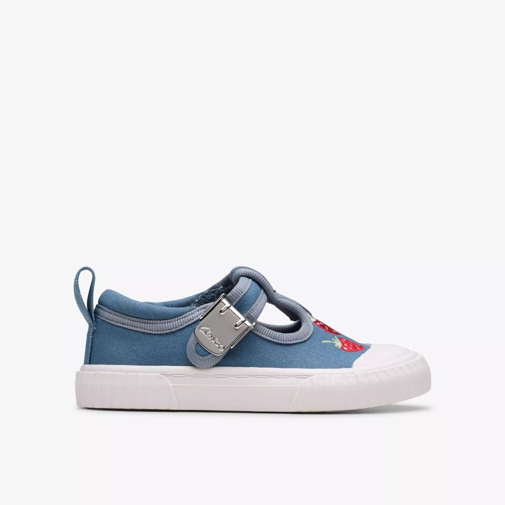 Clarks - FoxingBerry T - Blue Canvas - Canvas Shoes