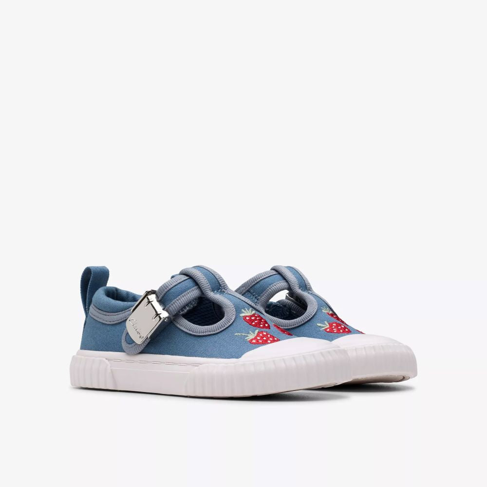 Clarks - FoxingBerry T - Blue Canvas - Canvas Shoes