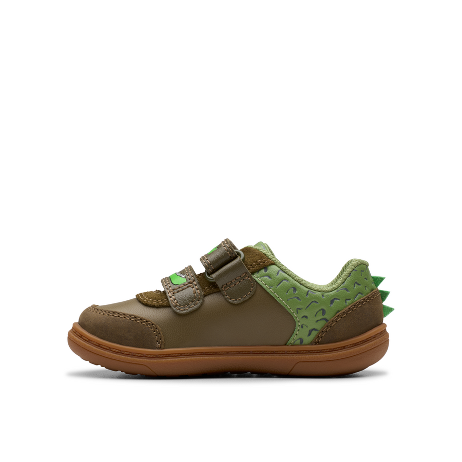 Clarks - RDFlashSnapT - Khaki Print - Shoes
