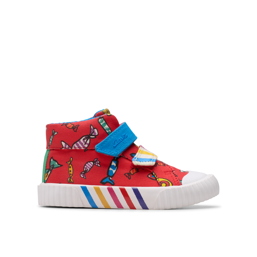 Clarks - RDFoxingHi T - Red Canvas - Canvas Shoes