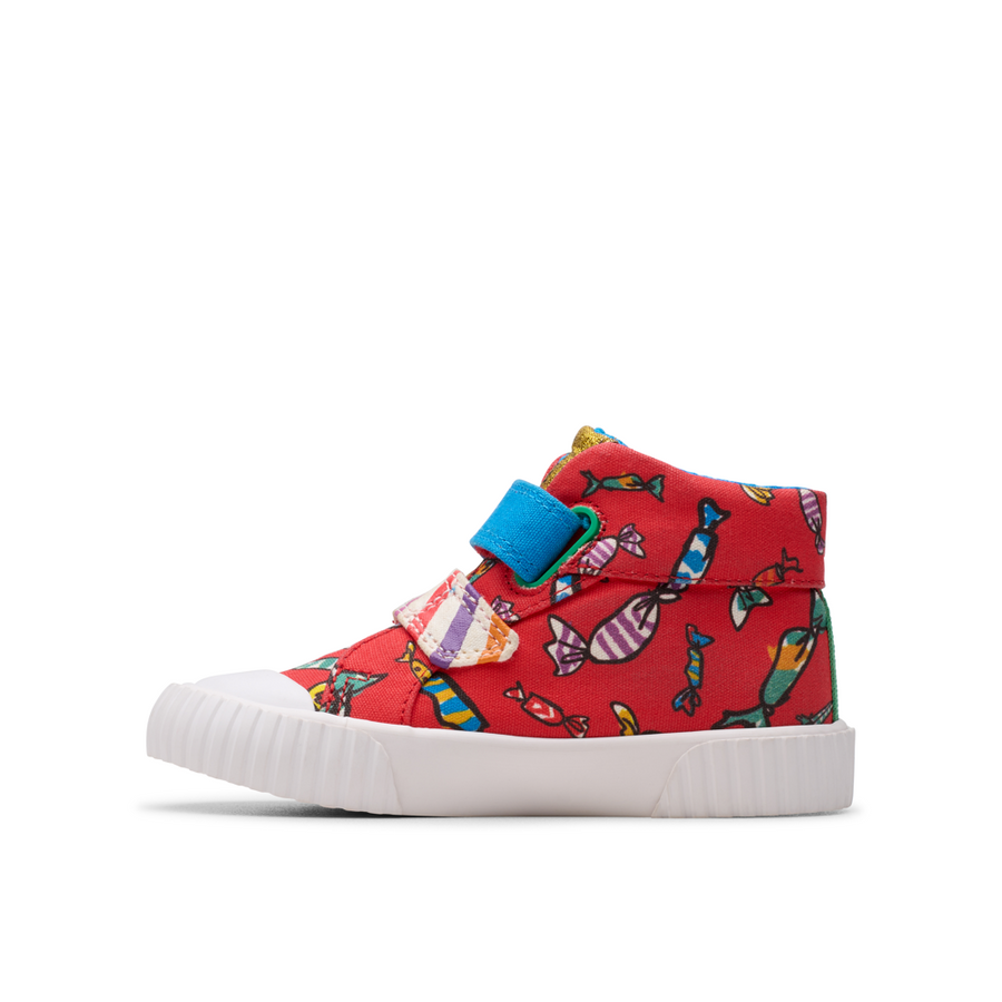 Clarks - RDFoxingHi T - Red Canvas - Canvas Shoes