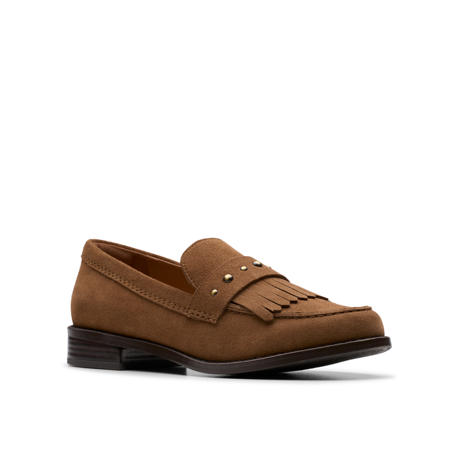 Clarks - Hana Loafer - Waalnut Suede - Shoes