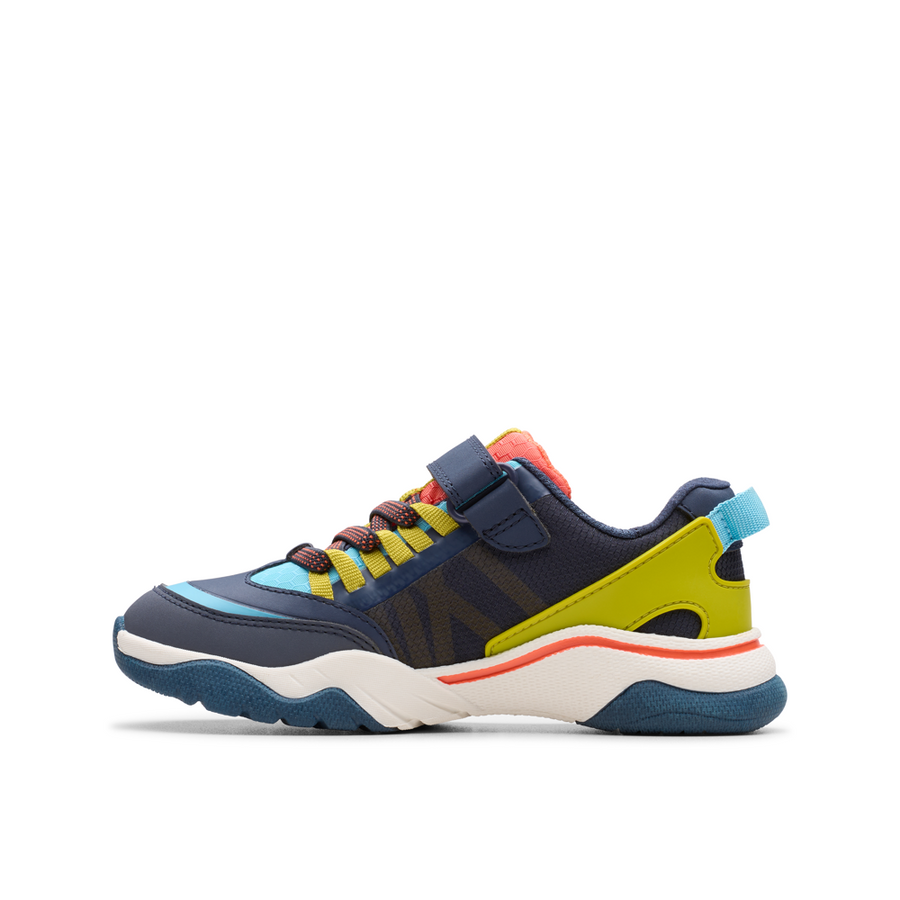 Clarks - FeatherTrackK - Navy Combi - Trainers